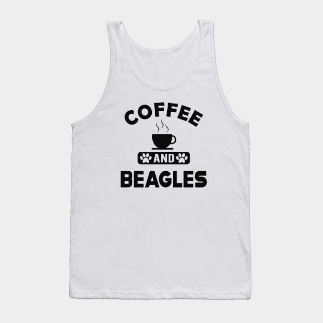 Beagle Dog - Coffee and beagles Tank Top by KC Happy Shop